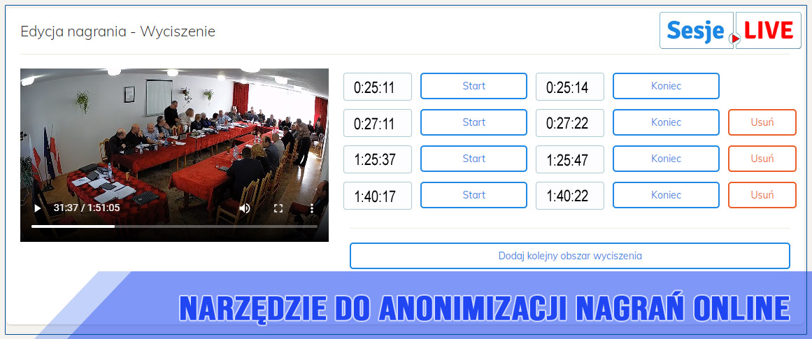 Anonimizacja sesji ONLINE