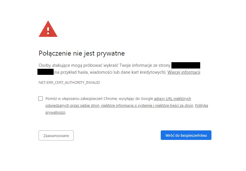 Certyfikat SSL na stronie WWW